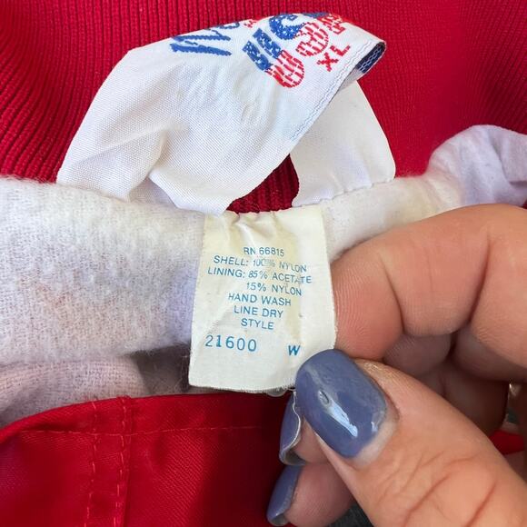 Vintage West Ark red satin western bomber jacket XL - Picture 6 of 6